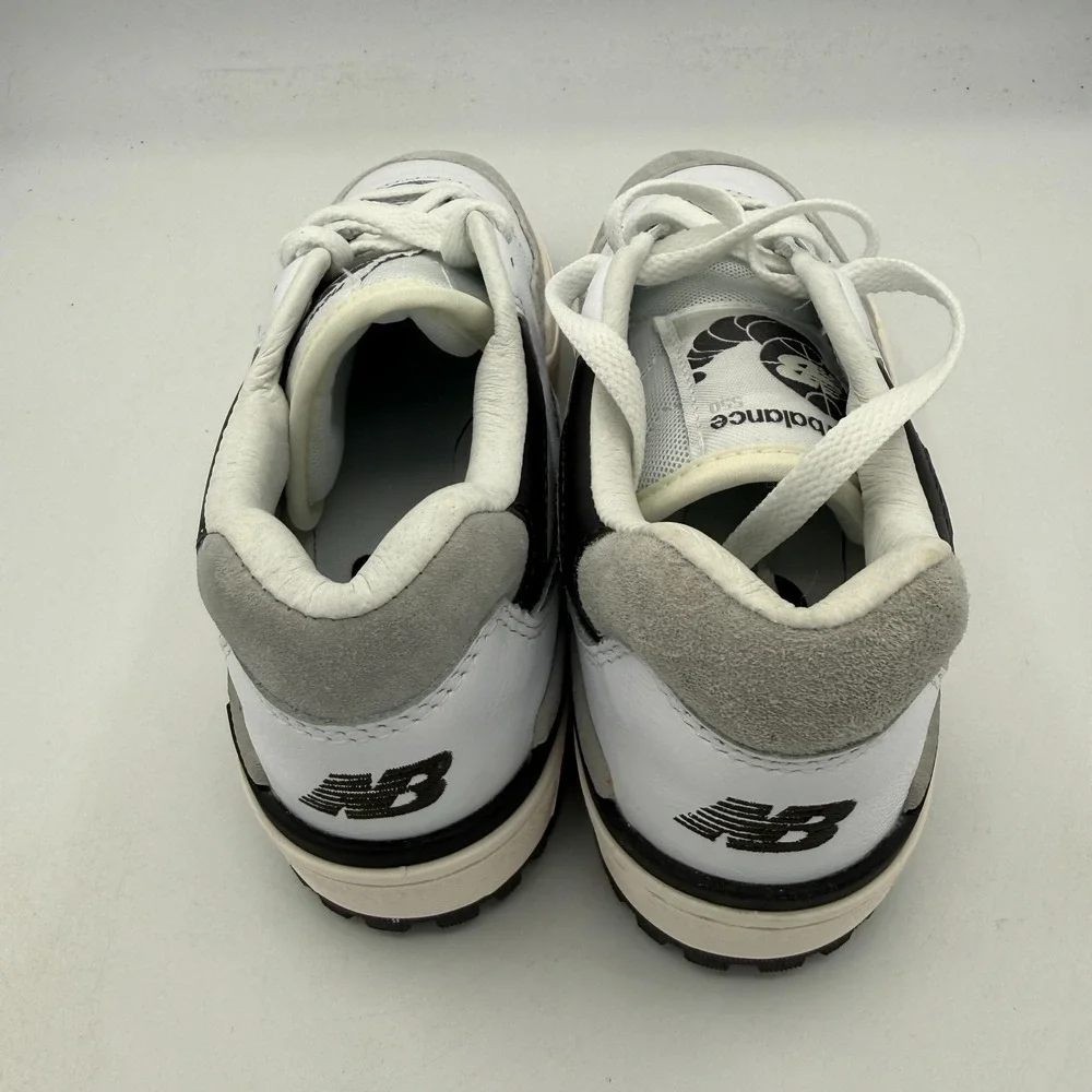 New Balance 550 Shoes Womens 6.5 Grey White Black Sneakers Outdoor BB550GWB